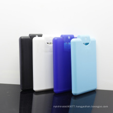 Factory new 20ml rectangular white plastic spray perfume card bottle with free sample CPB-12T
